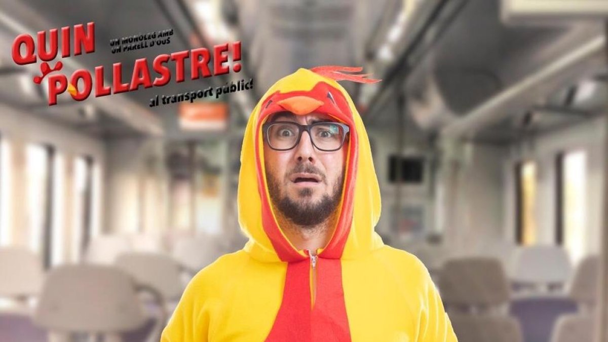 El còmic cunitenc Guillem Estadella prepara una acció al transport públic