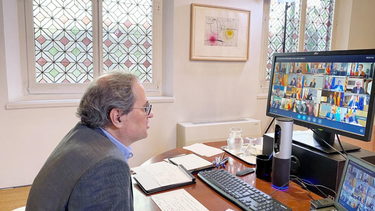 Torra demana a Sánchez que exclogui Catalunya de l'estat d'alarma o nomeni la Generalitat com a «autoritat competent»