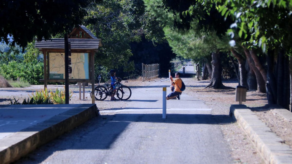 La vía verde del Baix Ebre suma más de 78.500 usuarios durante el verano