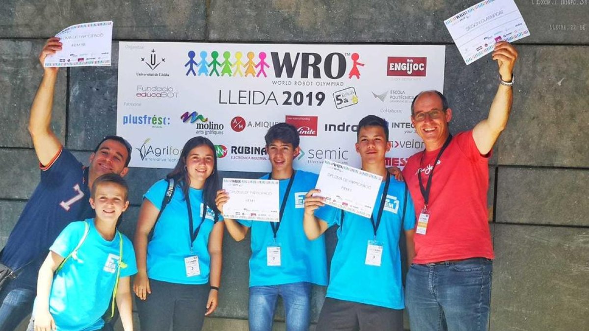 El grup Fem1 d'Alcover passa a la final nacional de robòtica WRO 2019