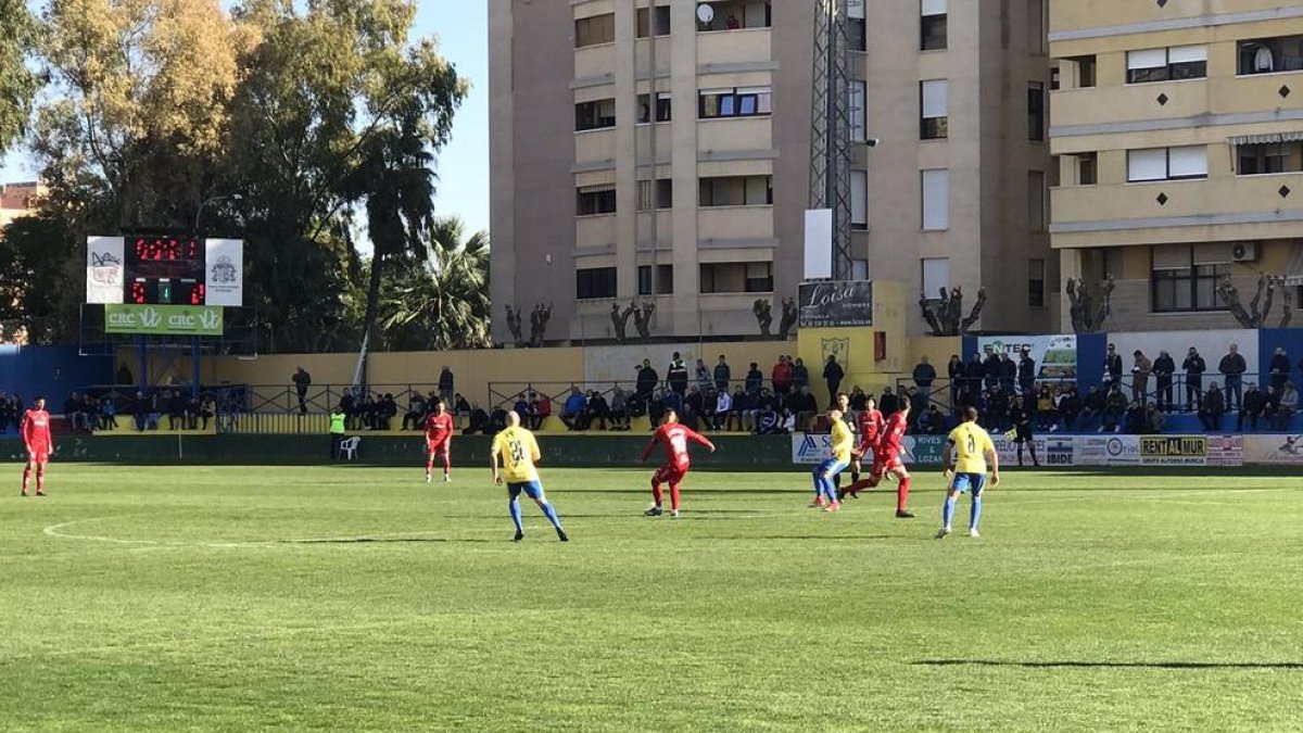 El Nàstic guanya 0-2 en la mitja part contra l'Orihuela