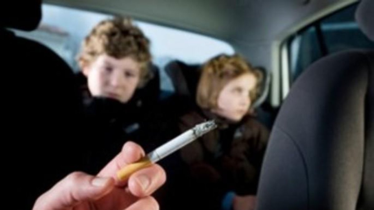 tabaco, coche, niños