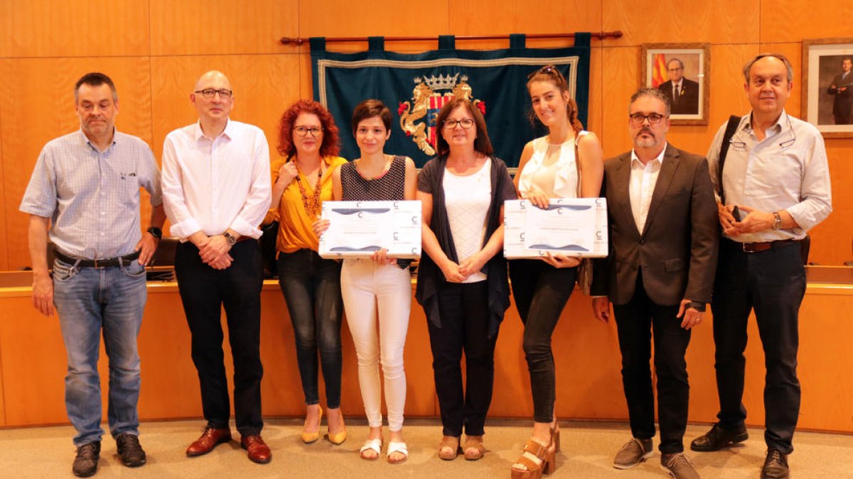 Helena de Donato i Clàudia Martínez reben els Premis d'Excel·lència de Cambrils