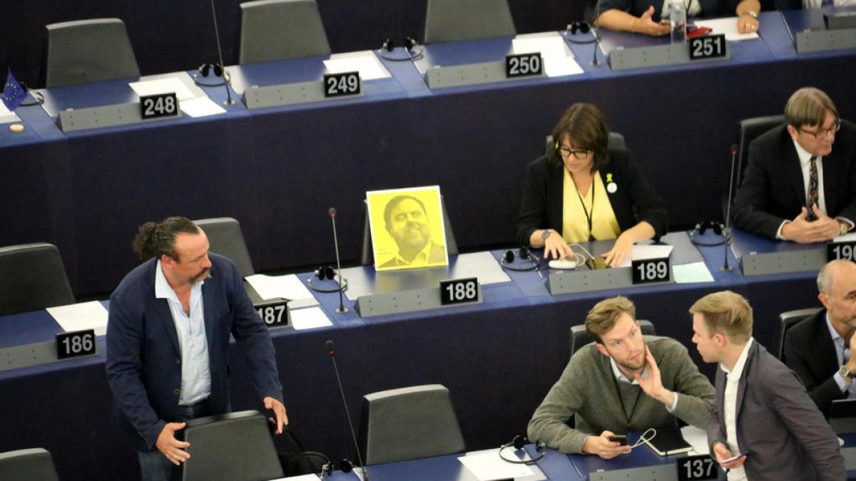 escaño de Oriol Junqueras, eurocámara