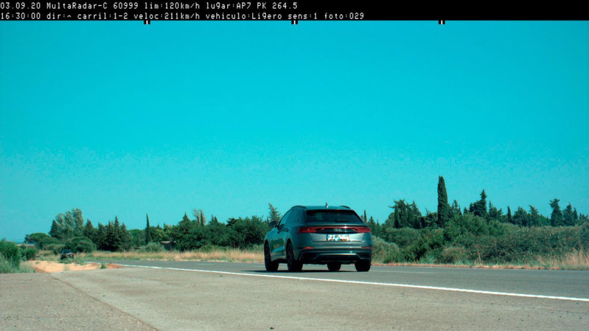 Pillan un conductor circulando a 211 km/h en la AP-7 en el Vendrell