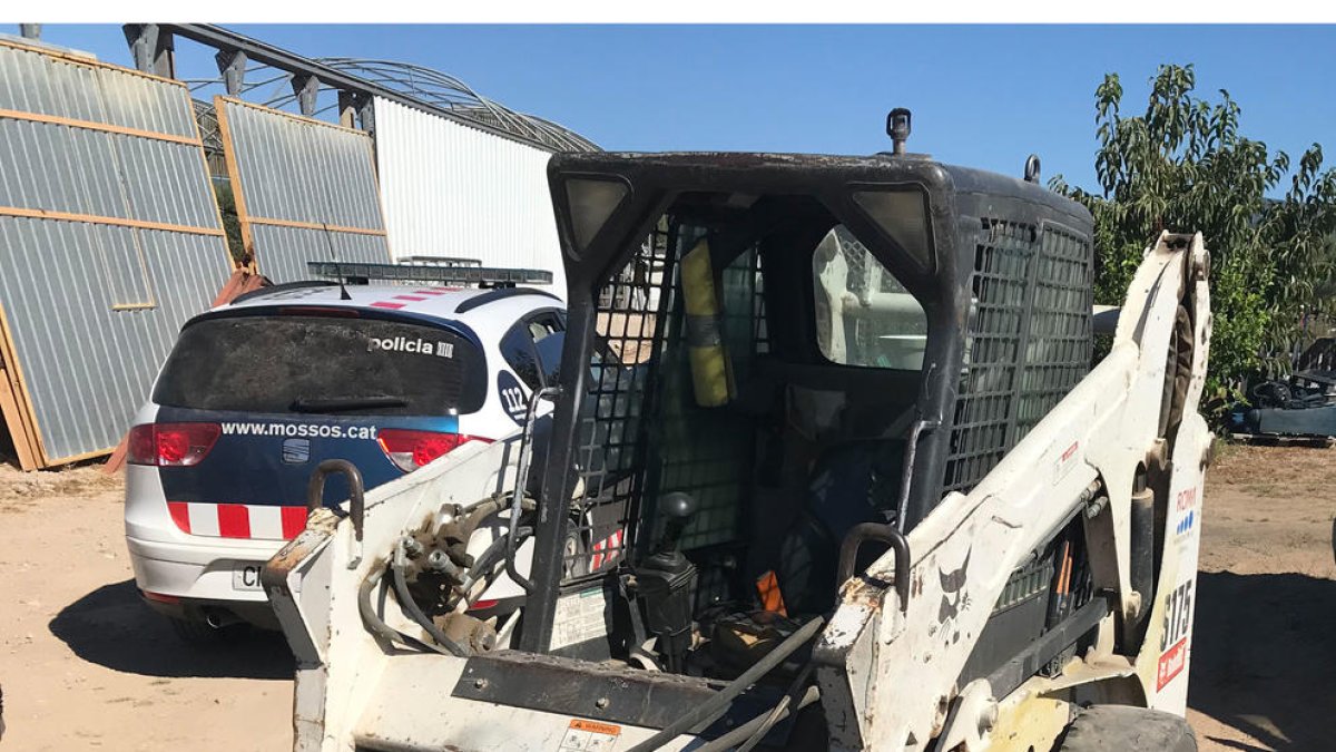 Roba una máquina industrial en Riudoms y lo pillan gracias al GPS que llevaba incorporado