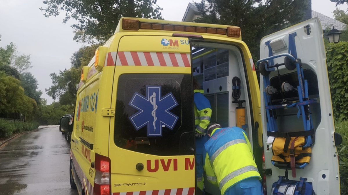 Ferit un home a Madrid en caure-li un llamp al paraigua