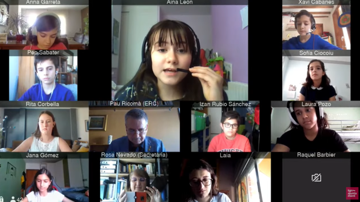 El Consell d'Infants de Tarragona está preocupado por la «utilización de niños» en la COVID-19