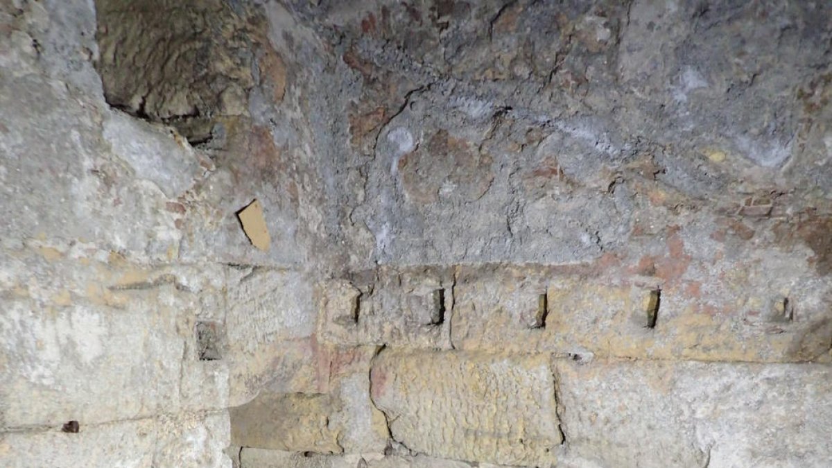 Part dels fonaments del Fòrum provincial de Tàrraco, al descobert