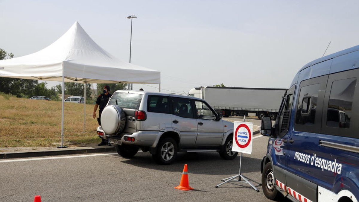 control dels Mossos d'Esquadra, tancament perimetral, Segrià, confinament, cornavirus, brots