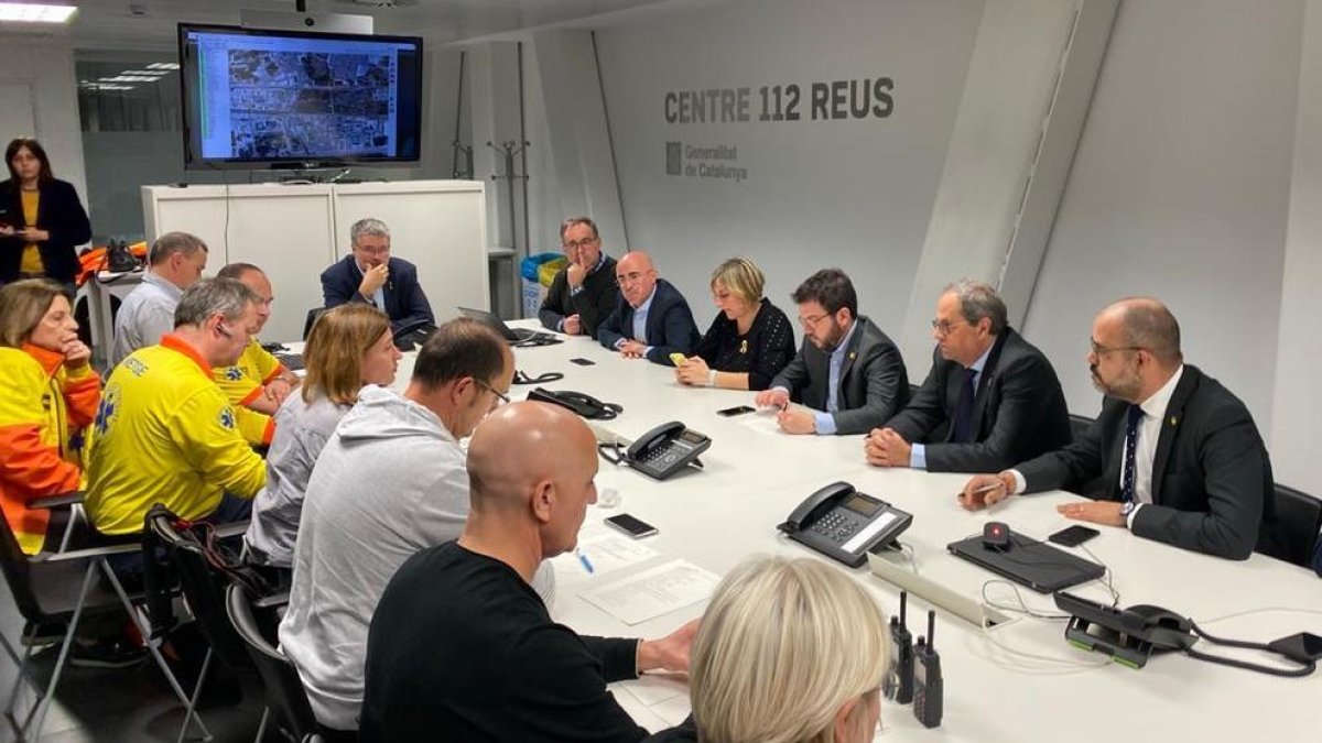 Tuesta, Aragonés, Buch y Vergés se desplazan a Tarragona para seguir el incendio