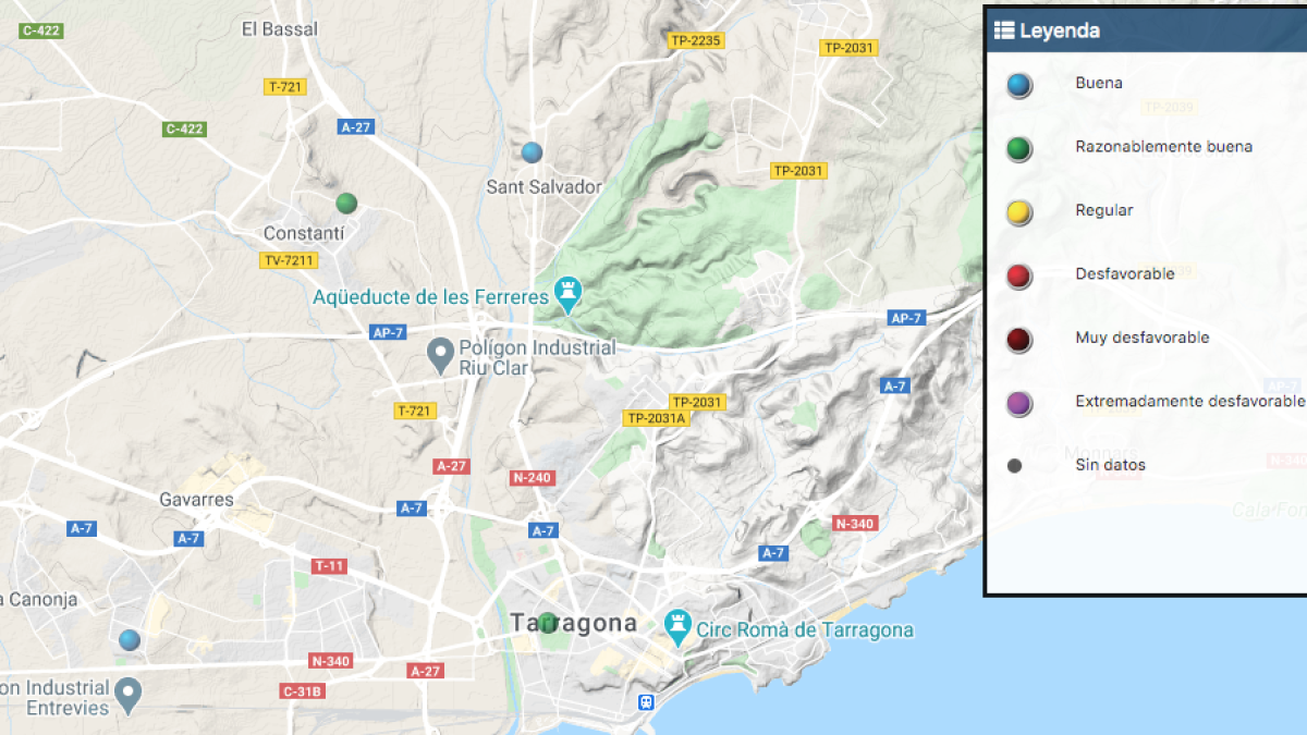 La calidad del aire de Tarragona es «razonablemente buena», según el nuevo método
