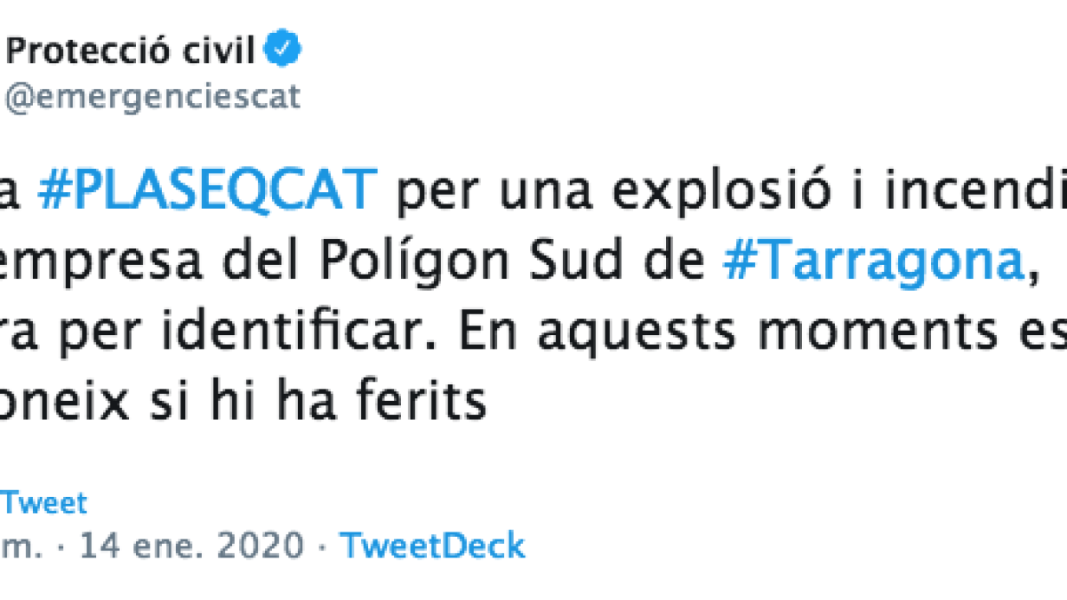 Protección Civil tardó unos 25 minutos al confirmar la explosión