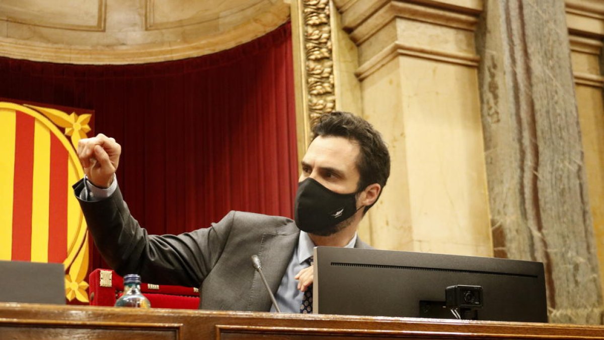 El presidente del Parlament, Roger Torrent