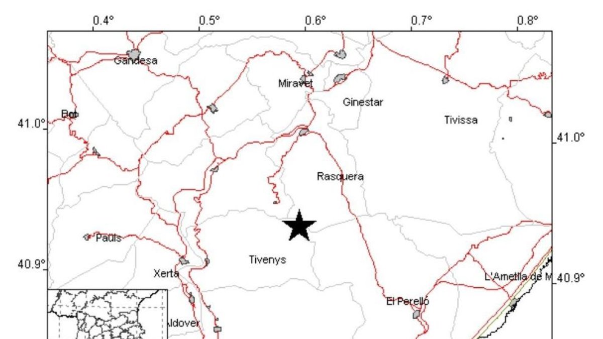 Se registra un seísmo de 2,4 grados con epicentro en la Ribera de Ebro