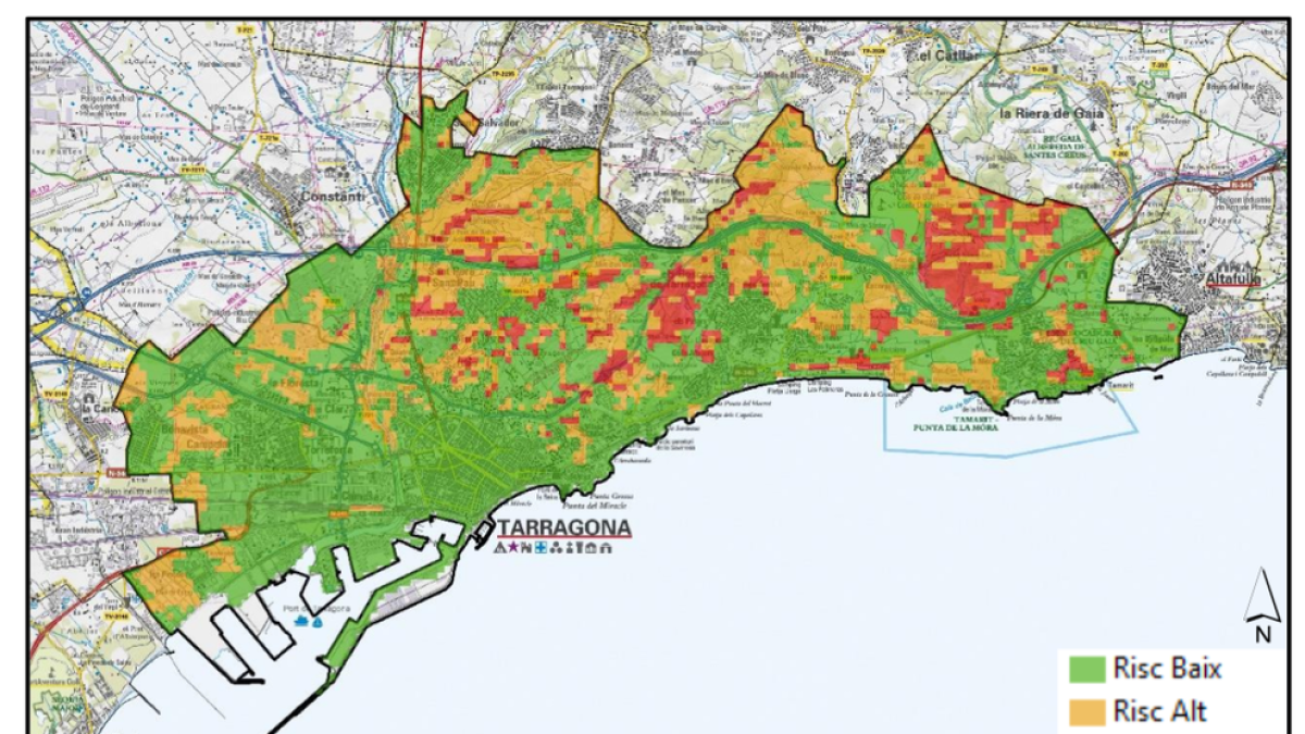 El 33 per cent de la superfície del terme municipal de Tarragona és forestal