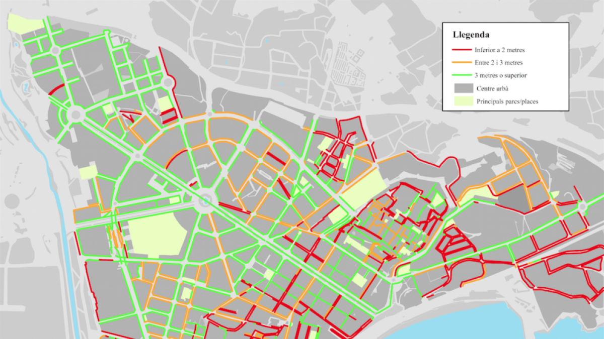 La xarxa urbana de Tarragona no està preparada per a la «nova normalitat»