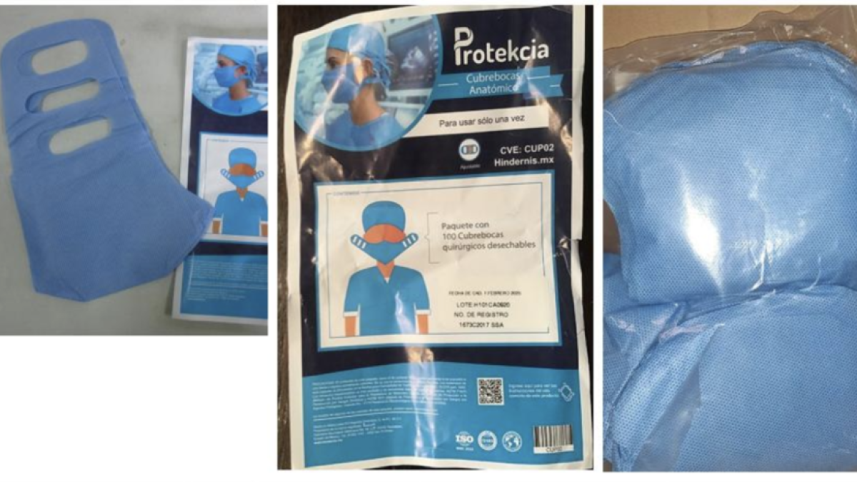 Las mascarillas que no cumplen con las garantías mínimas enfrente de la Covid-19