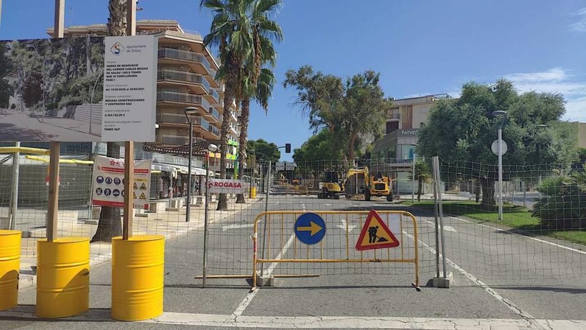 Comencen les obres per convertir Carles Buïgas de Salou en zona de vianants