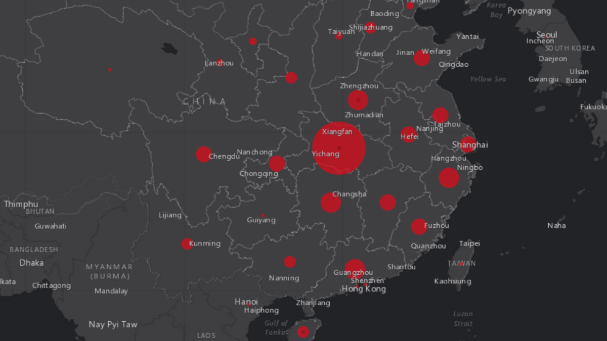 Un mapa interactiu permet seguir l'expansió del coronavirus a temps real