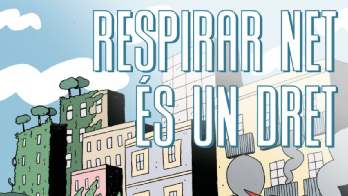 Concentración de entidades ecologistas en Tarragona bajo el lema 'respirar bien es un derecho'