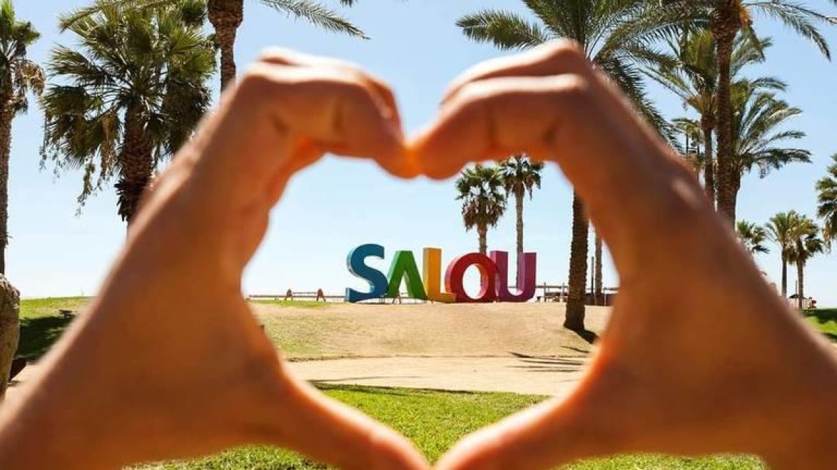 Imagen de las letras de Salou.