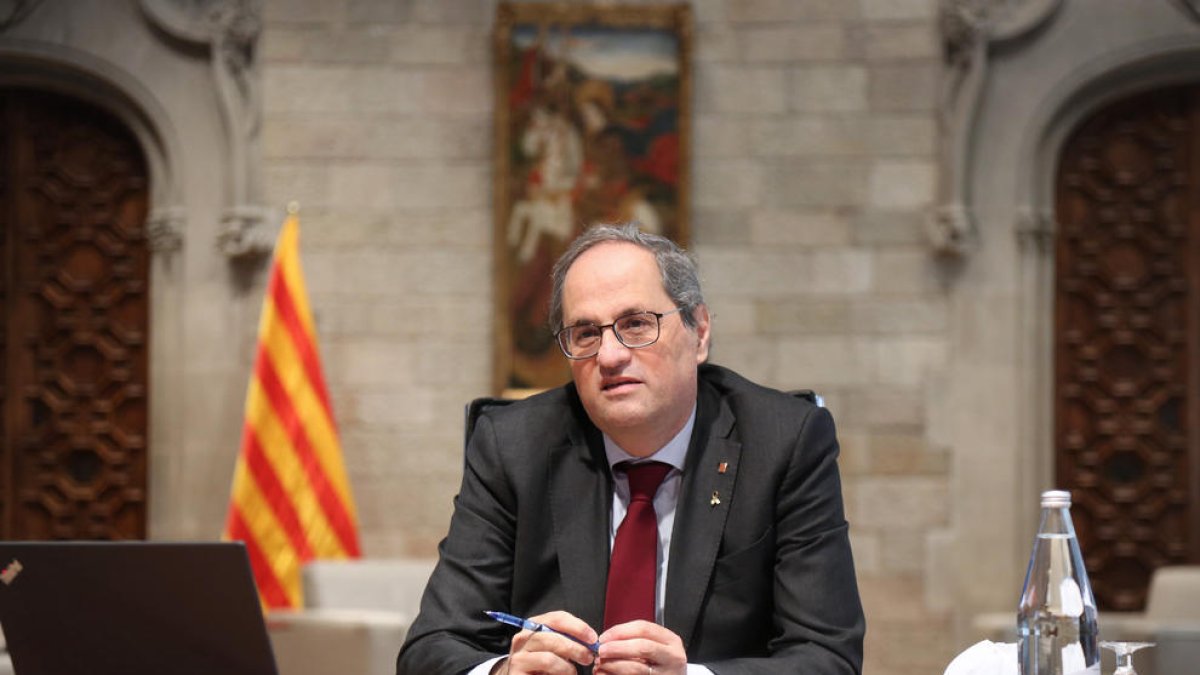 El Suprem confirma l'any i mig d'inhabilitació de Torra per no retirar la pancarta per la llibertat dels presos