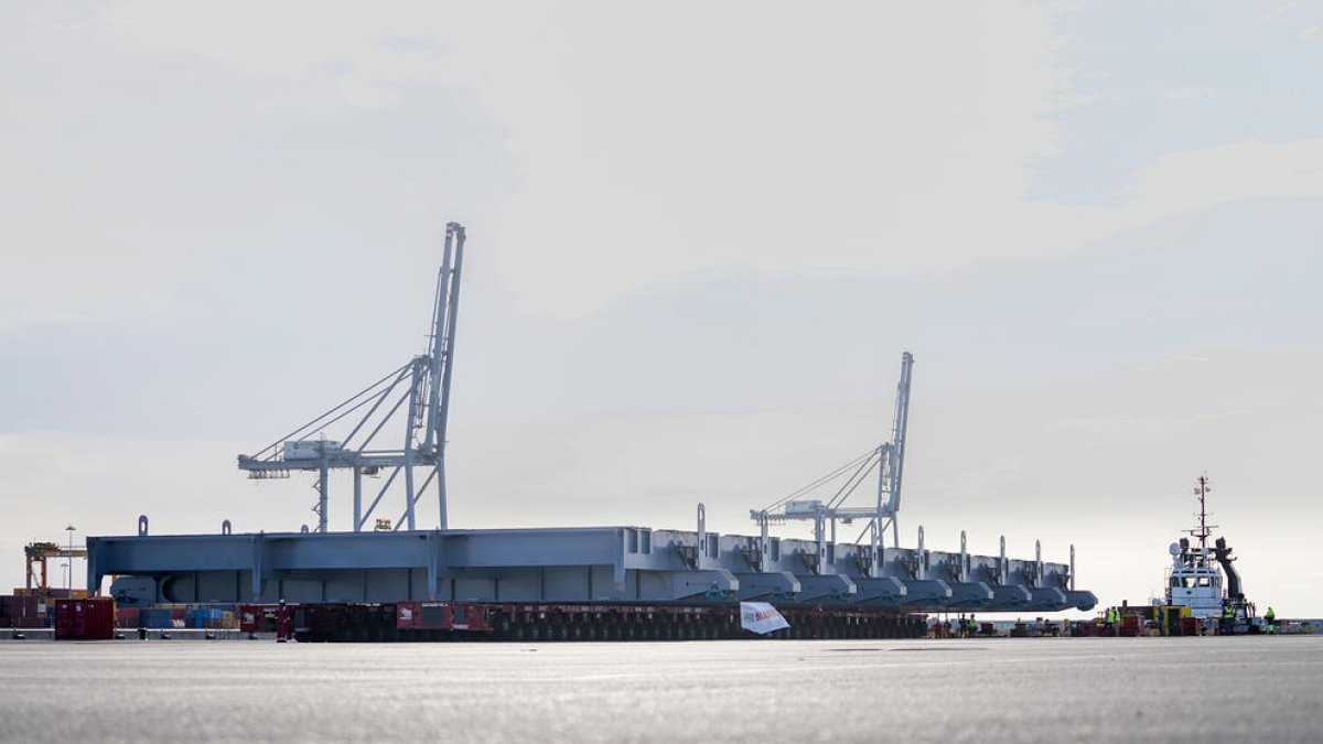 Concluye la operativa del 'synchrolift' construido en el Port de Tarragona