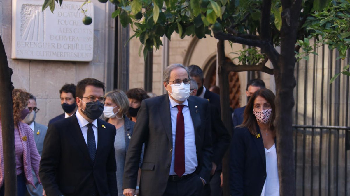 Torra vol que les eleccions siguin «un plebiscit per confirmar l'1-O» i confia en «guanyar» la seva causa a Europa