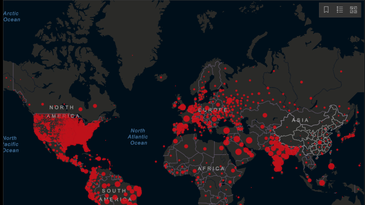 Las muertes por covid-19 en el mundo ya superan el millón, según la Johns Hopkins