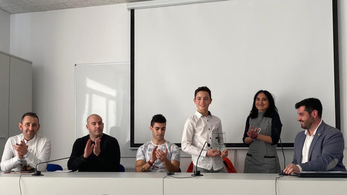 Riudoms homenatja al jove esportista Uriel Hidalgo