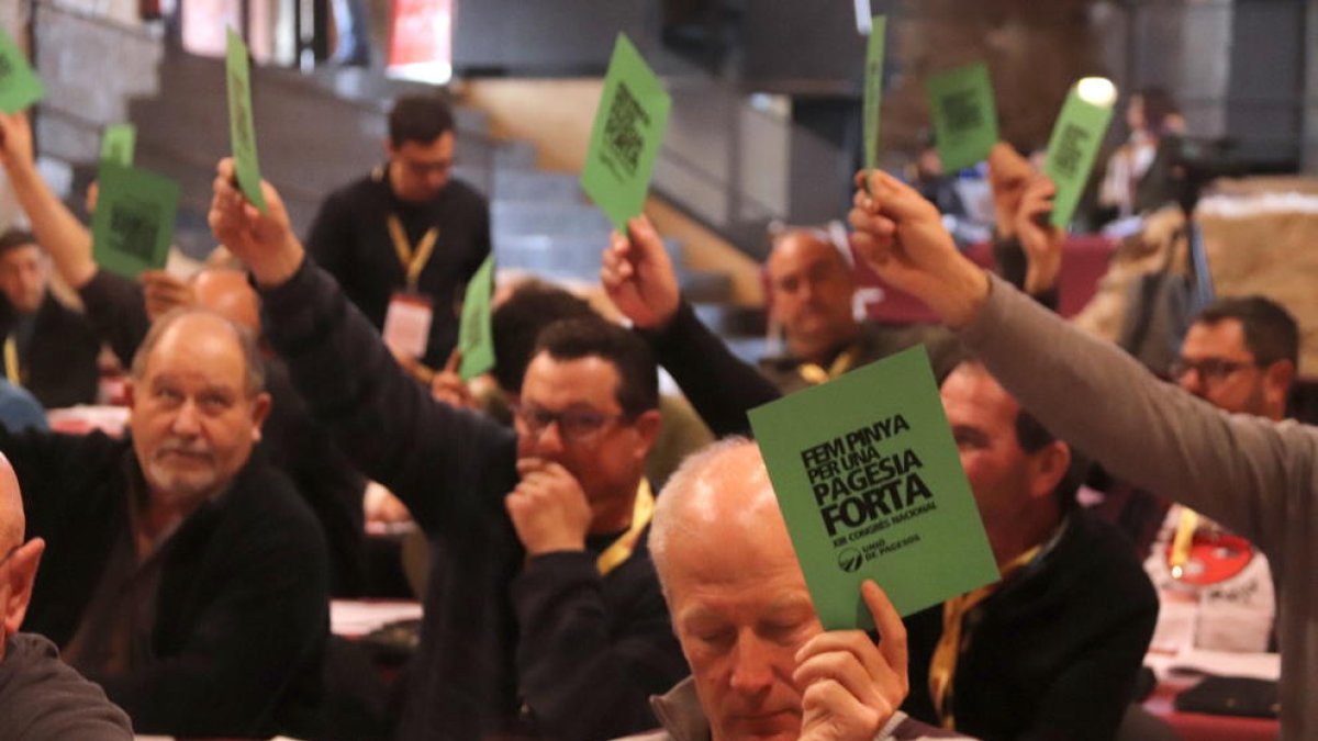 Unió de Pagesos reivindica la unidad de los productores para hacerse respetar delante las grandes empresas agroalimentarias