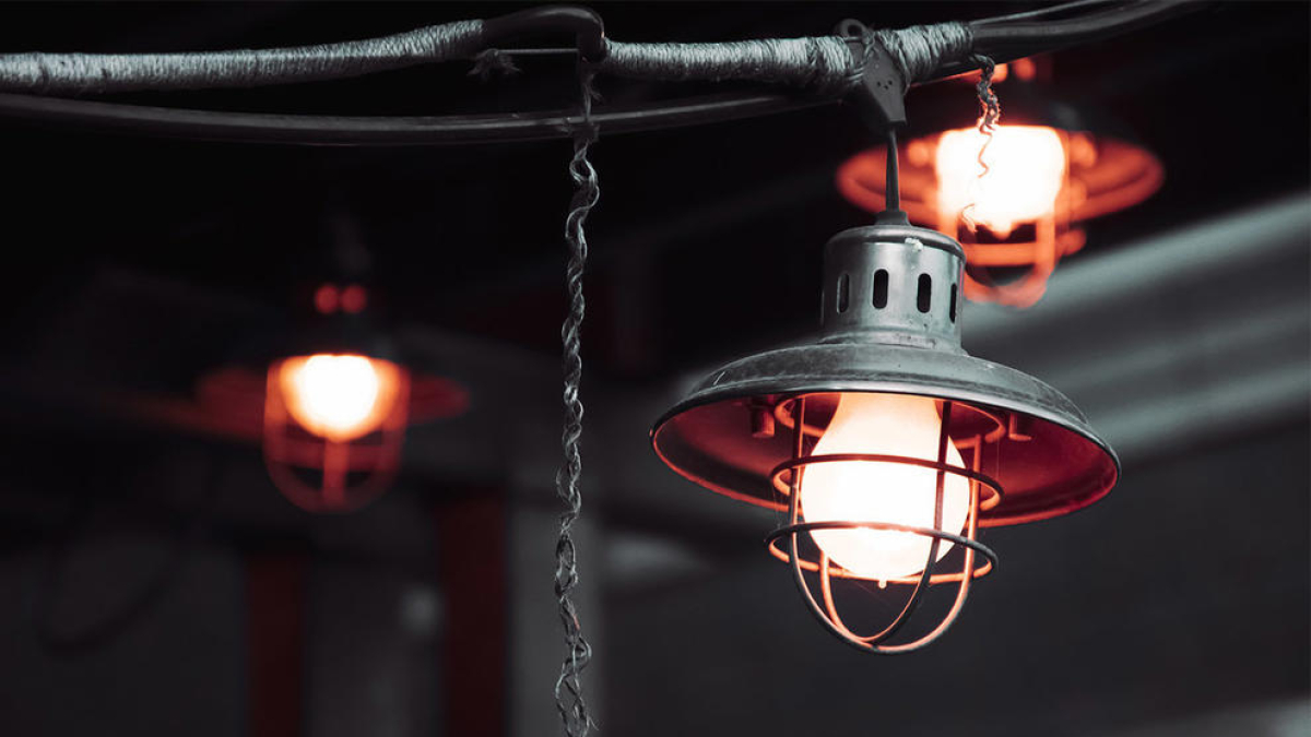 Imagen de archivo de una luz encendida.