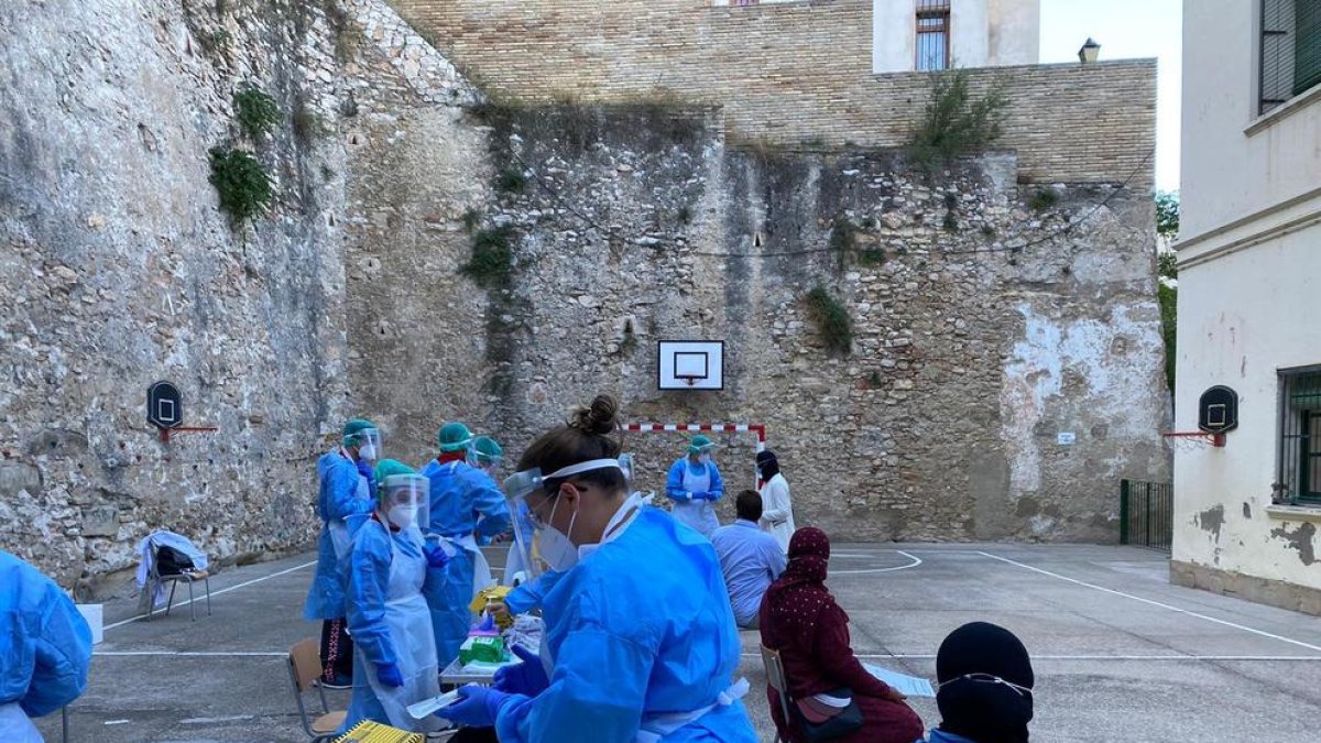 cribado Escuela Remolins, Tortosa, coronavirus, covid