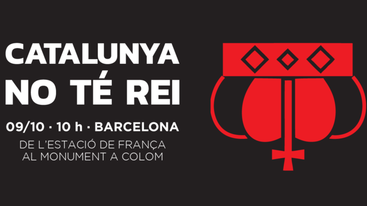 Entidades y partidos independentistas convocan una cadena humana coincidiendo con la visita de Felipe VI en Barcelona