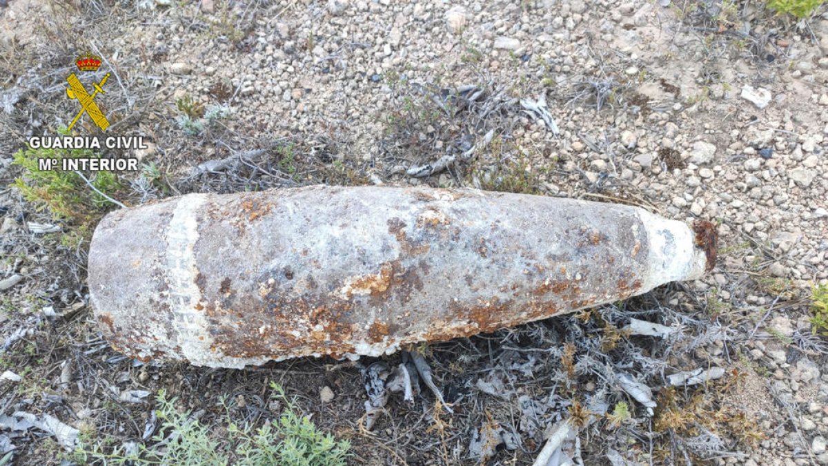 Retiran y destruyen un proyectil de la Guerra Civil localizado en la Fatarella