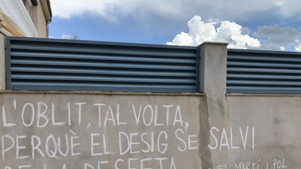 Una «ruta poètica» pels carrers de Gandesa amb fragments de Miquel Martí i Pol