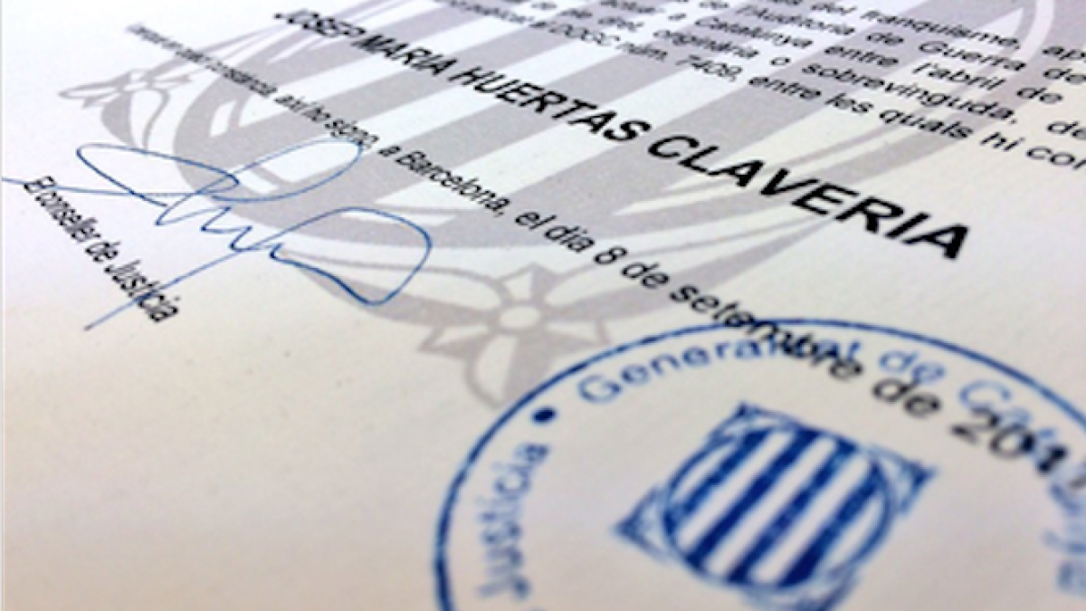 Justícia ha expedit 4.136 documents de nul·litat dels judicis franquistes