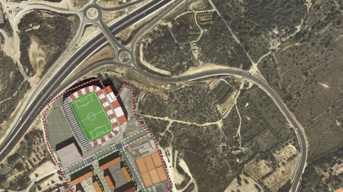 Aprobado inicialmente el Plan|Plano para construir 550 viviendas en la zona del campo del Nàstic