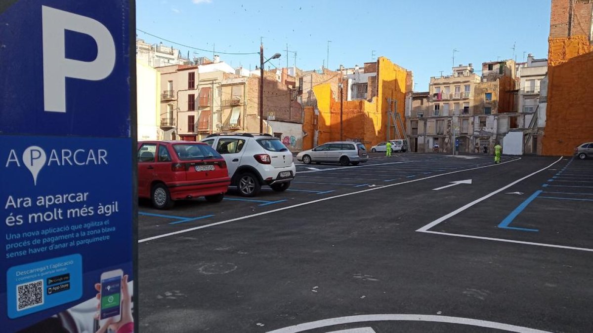 Entra en servei la nova àrea de 76 places d'aparcament al barri del Carme de Reus