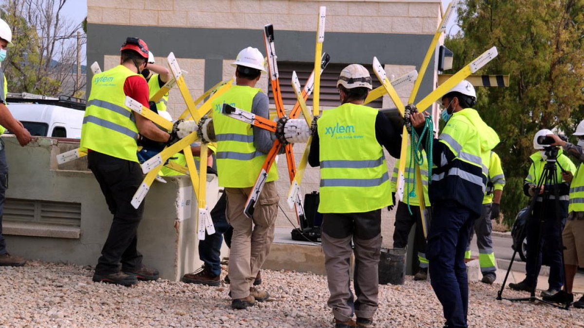 Les filtracions d'un sistema de reg pròxim, culpables del trencament de la canonada del CAT