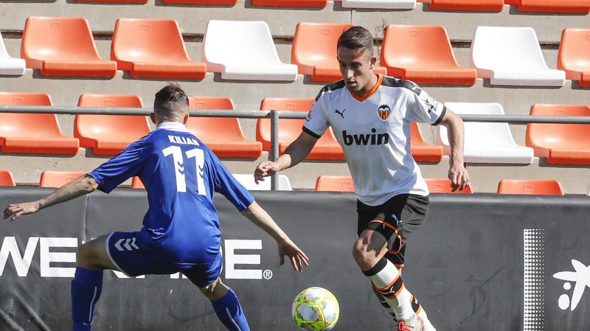 El Nàstic recibirá este domingo el Valencia Mestalla de Pol Valentín