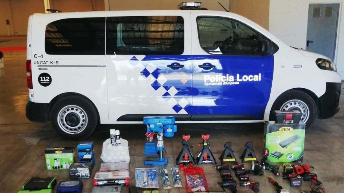 Recuperan de un taller de l'Aldea material comprado fraudulentamente en tiendas de recambios