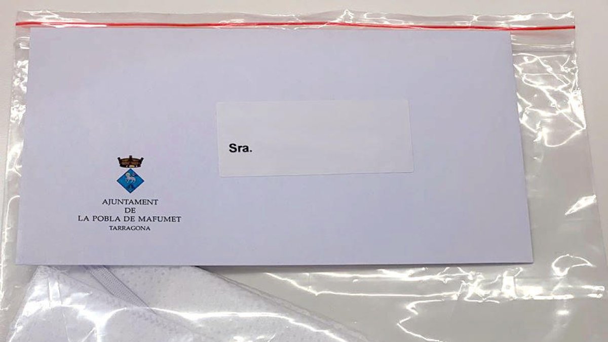 L'Ajuntament de La Pobla de Mafumet repartirà mascaretes per a tots els seus habitants