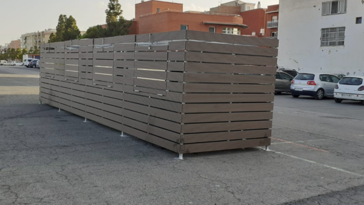 Reclama a Espimsa la iluminación de los recintos con contenedores del mercadet