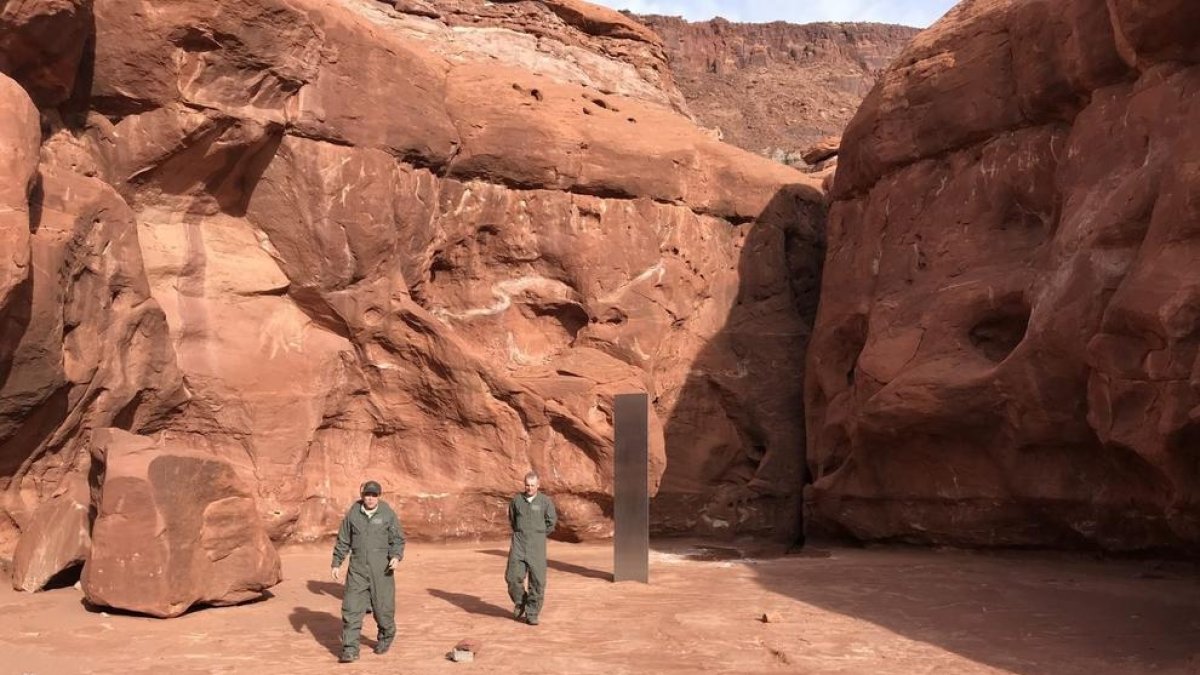 Troben un monòlit com el de la pel·lícula '2001: Una odissea de l'espai' al desert de Utah