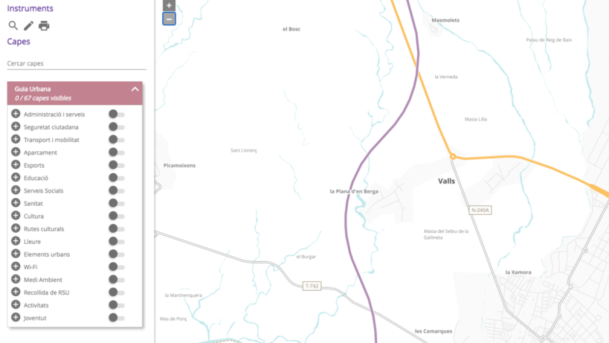 Valls crea un geoportal com a nova guia urbana online amb serveis i dades geolocalitzades