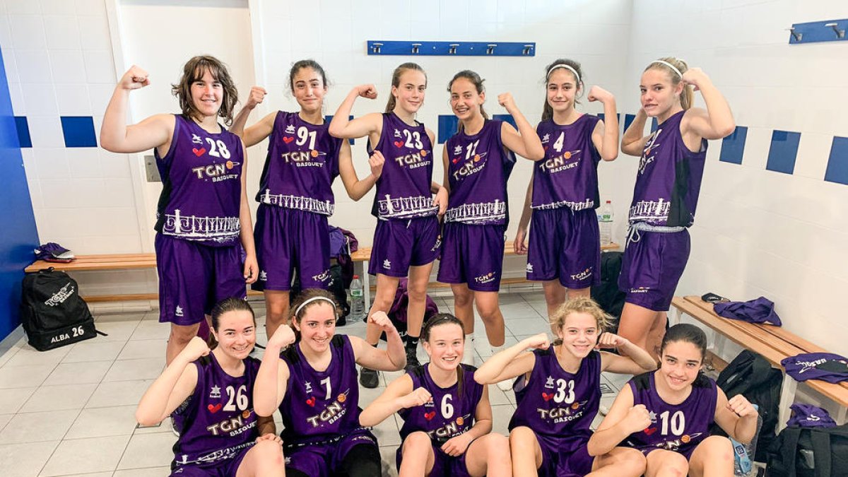 El infantil femenino 07 del TGN Bàsquet hace historia al clasificarse para Preferente A