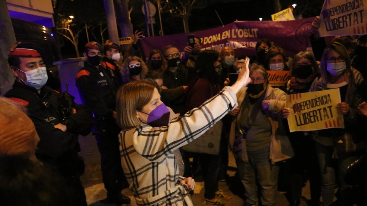 Forcadell: «La prisión no es el final de nada, es la continuación de la lucha»