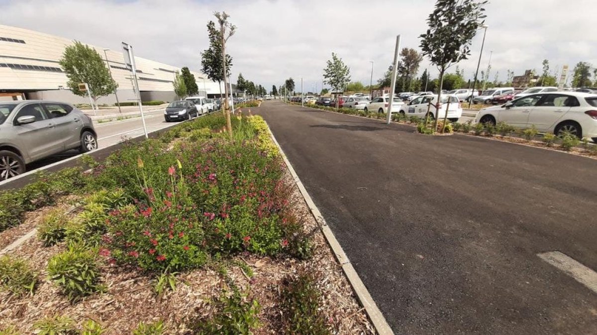 Acaban los trabajos de pavimentación y ajardinamiento de la avenida del Dr. Josep Laporte de Reus